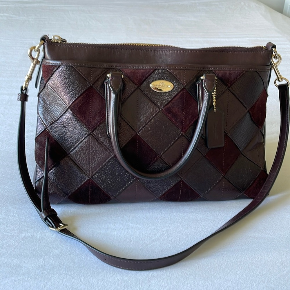 Coach Mosaic Patchwork Satchel
